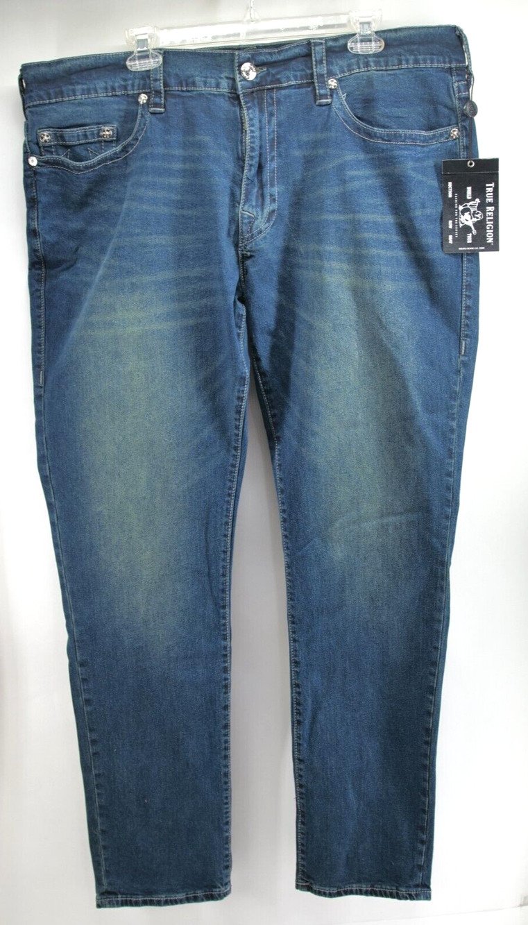 True Religion Rocco No Flap Relaxed Skinny Jeans 40 Stretch $149 GGJD LAST CALL